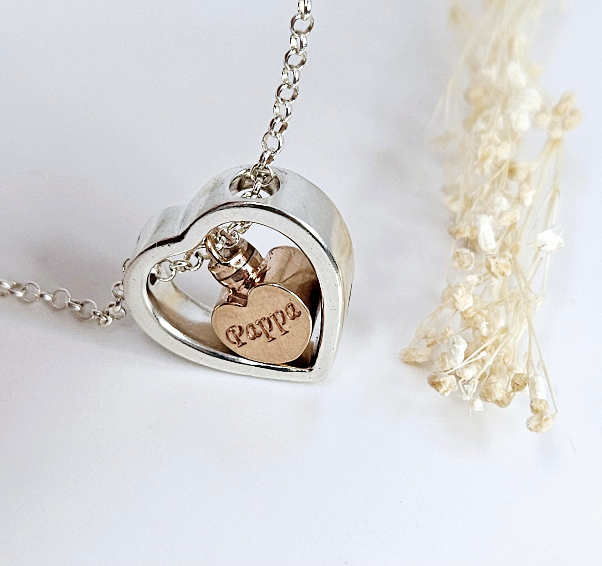 Floating Heart - Cremation Urn Pendant