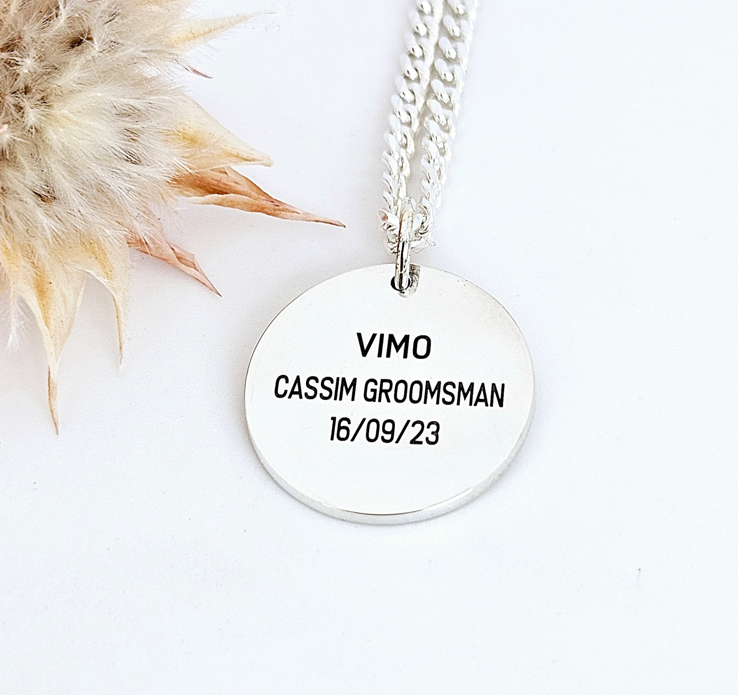 Personalised Disc Pendant