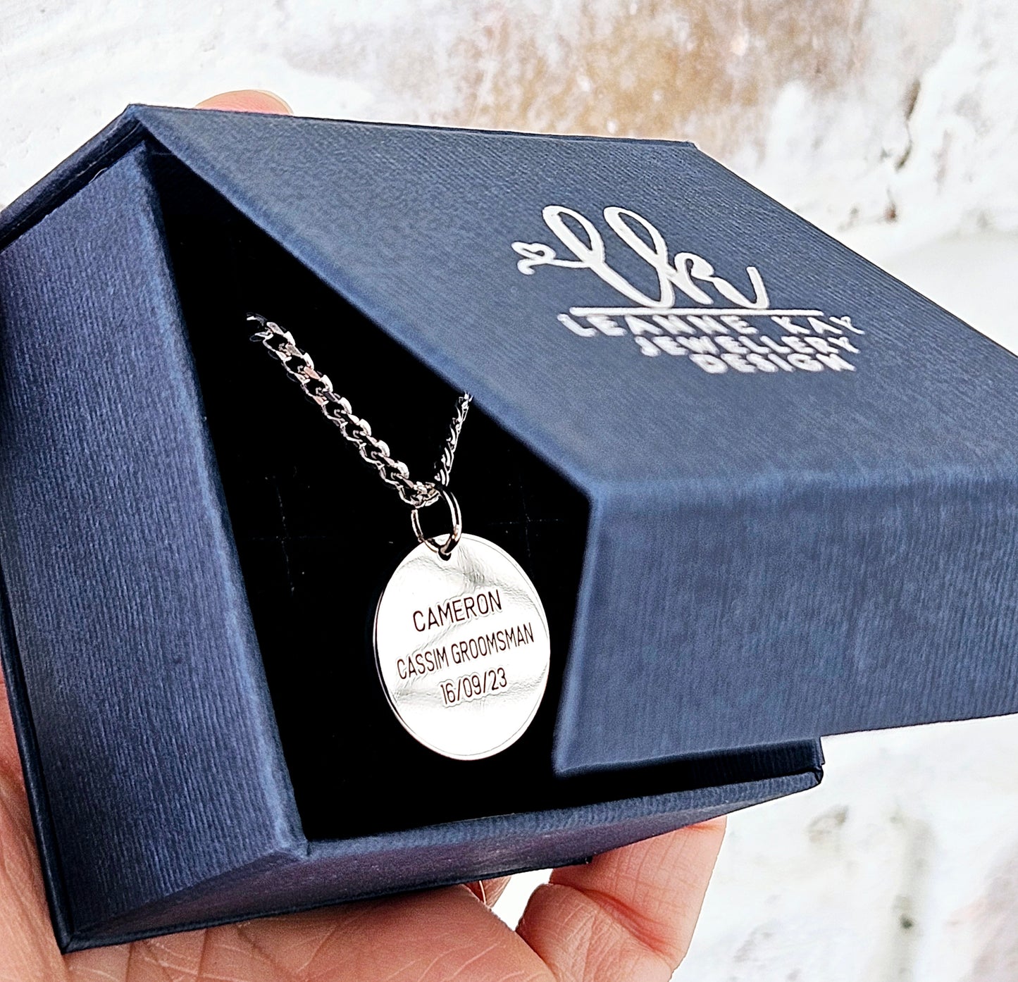 Personalised Disc Pendant