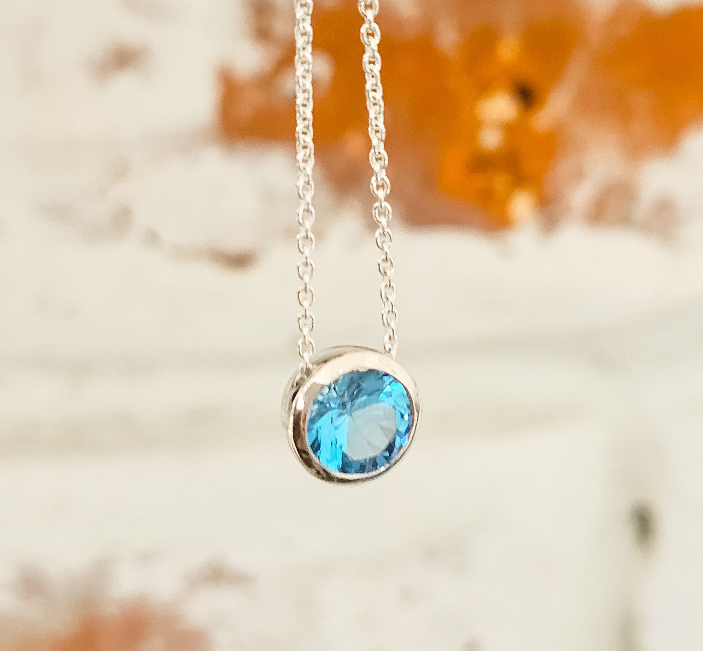 Birthstone Slider Necklace