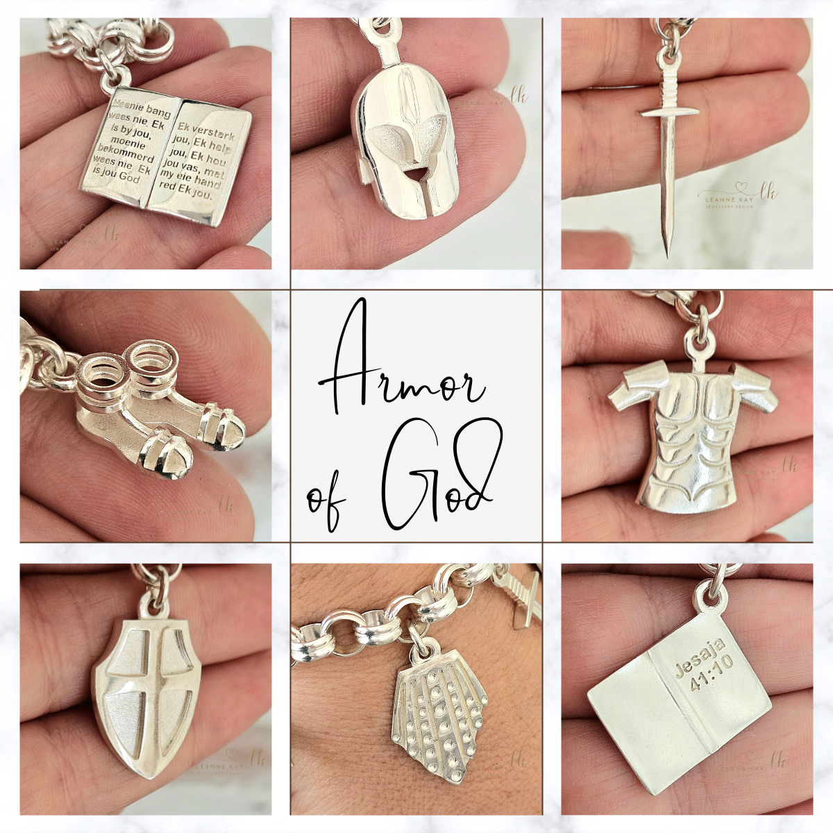 Armor of God Charms