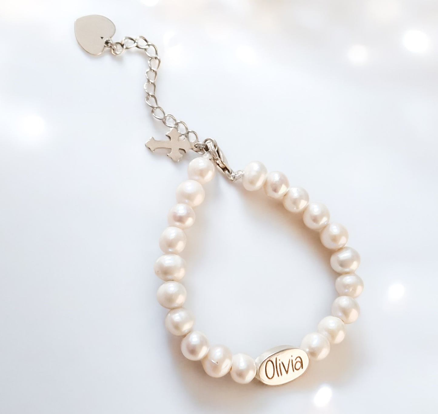 Pearl Name Bracelet