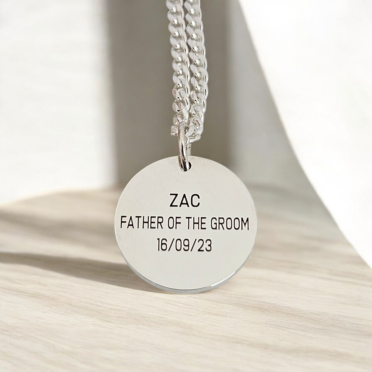 Personalised Disc Pendant