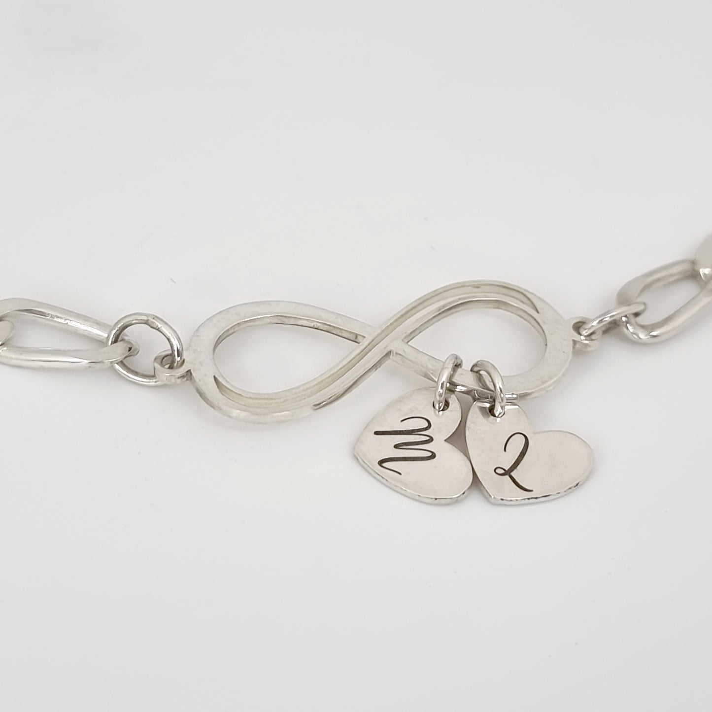 Infinity & Initial Heart - Bracelet