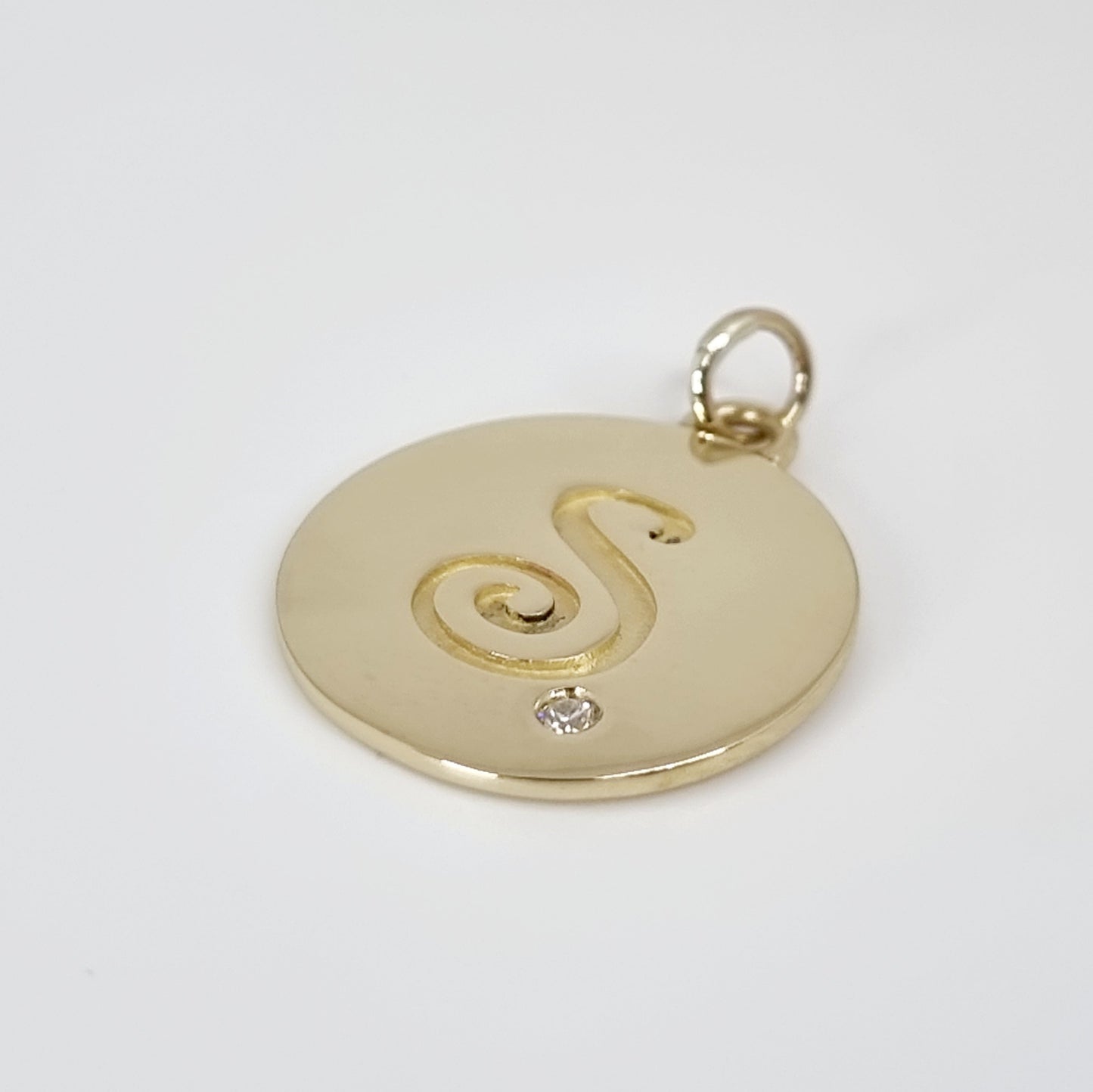 Initial Disc - Pendant/Charm