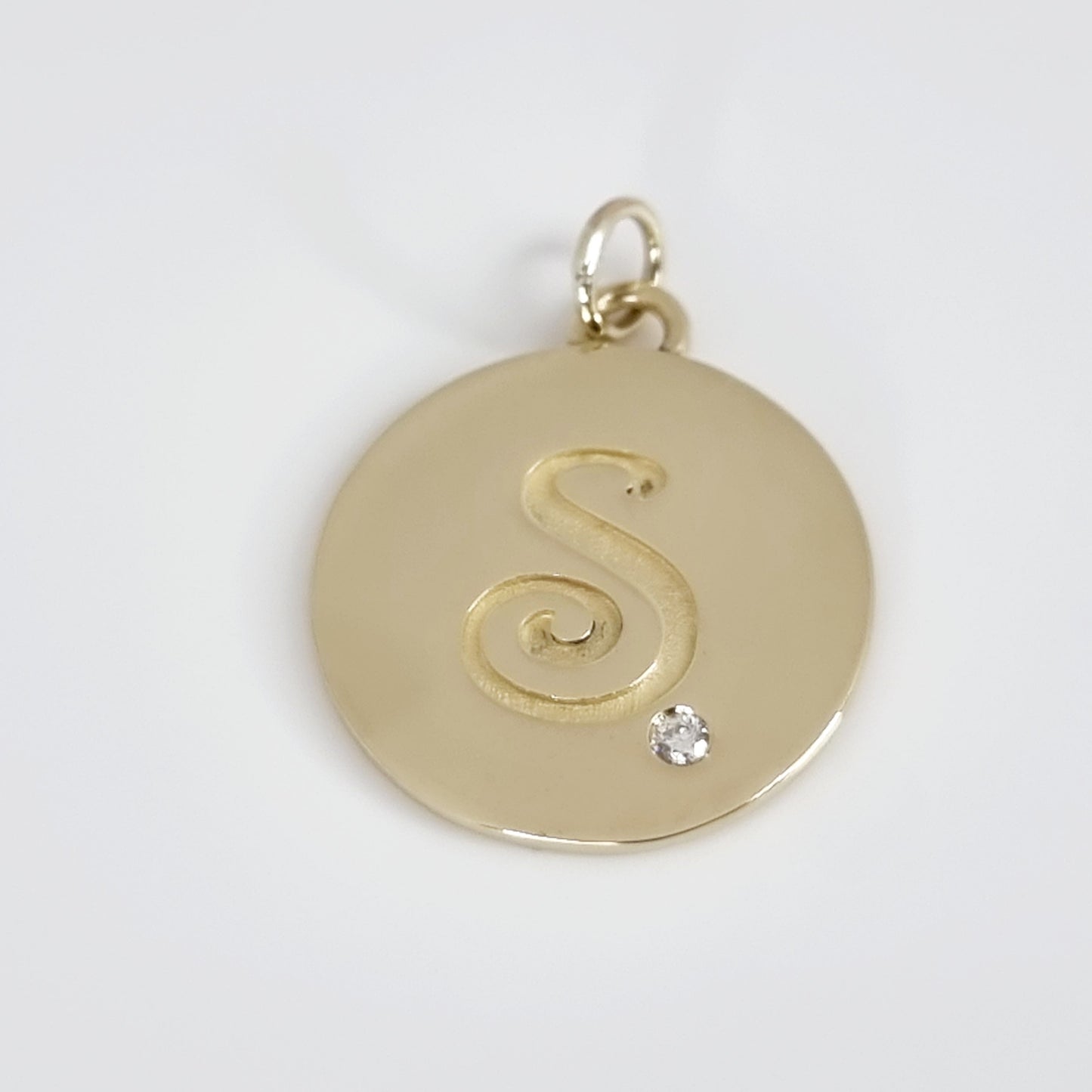 Initial Disc - Pendant/Charm