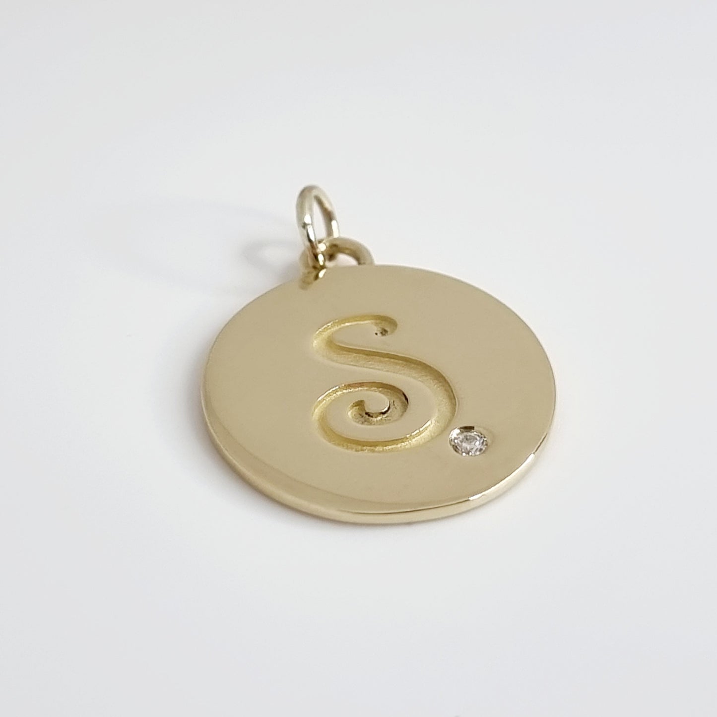 Initial Disc - Pendant/Charm