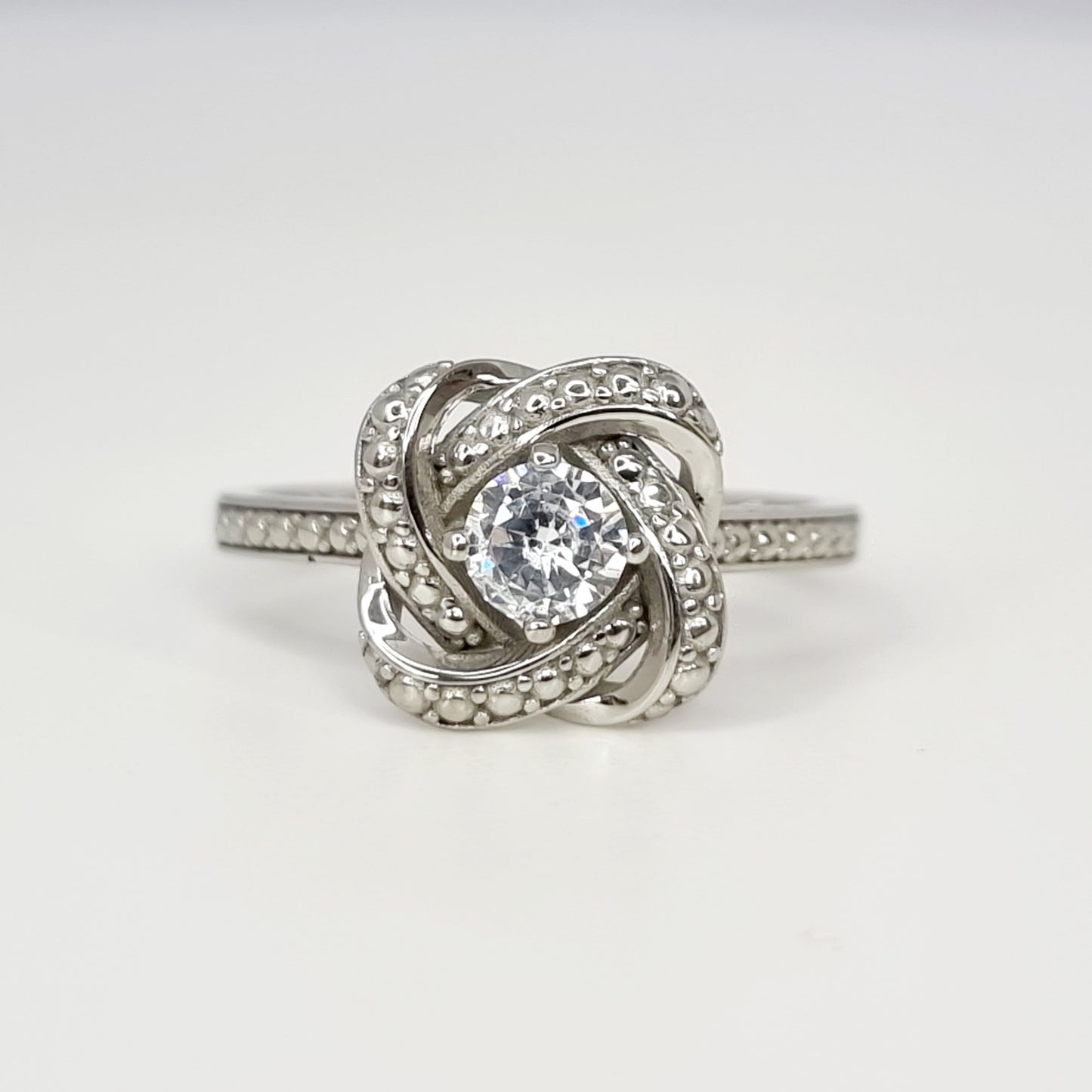 Mother and Daughter knot ring - Silver