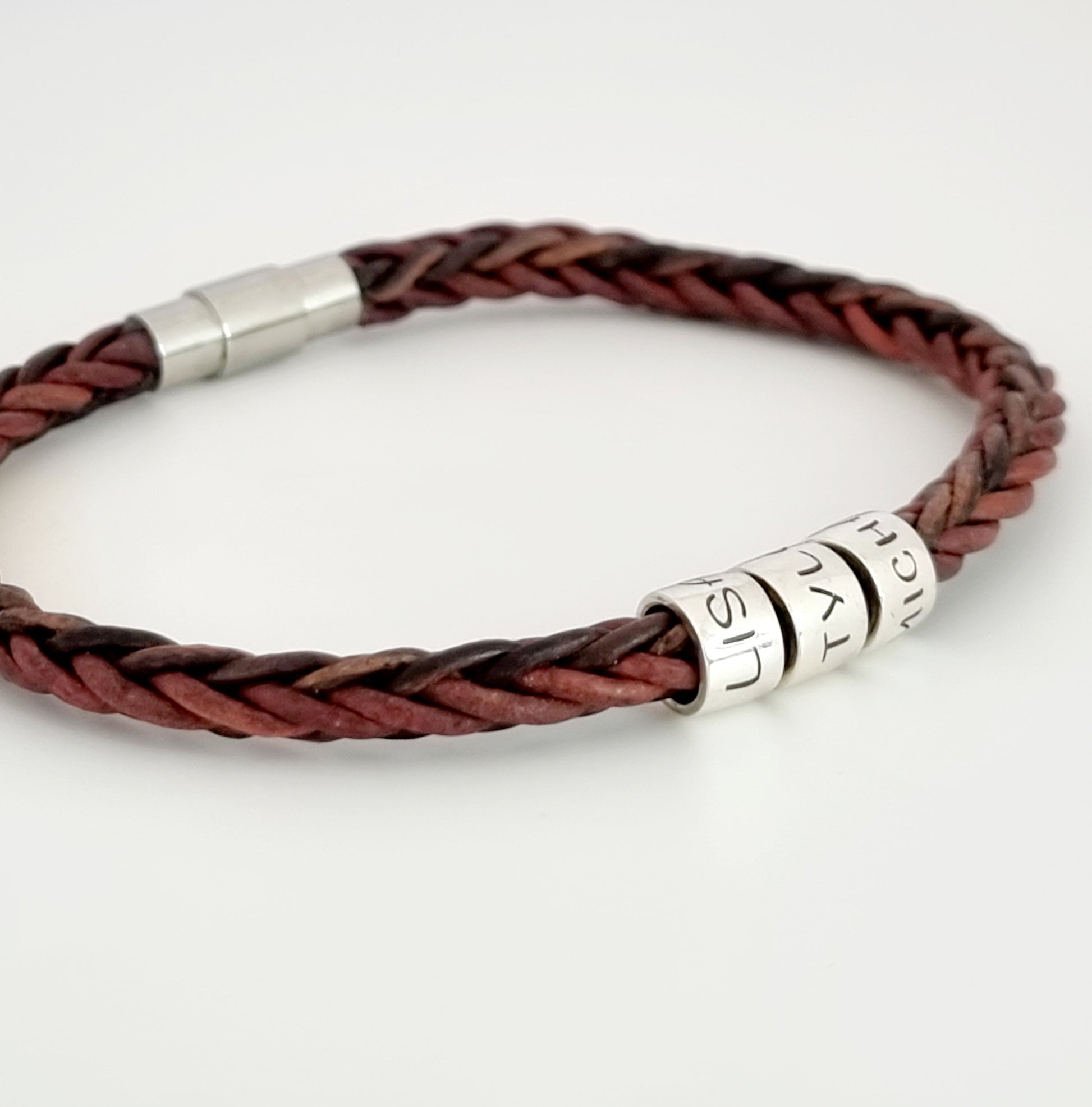 Leather Name Bracelet