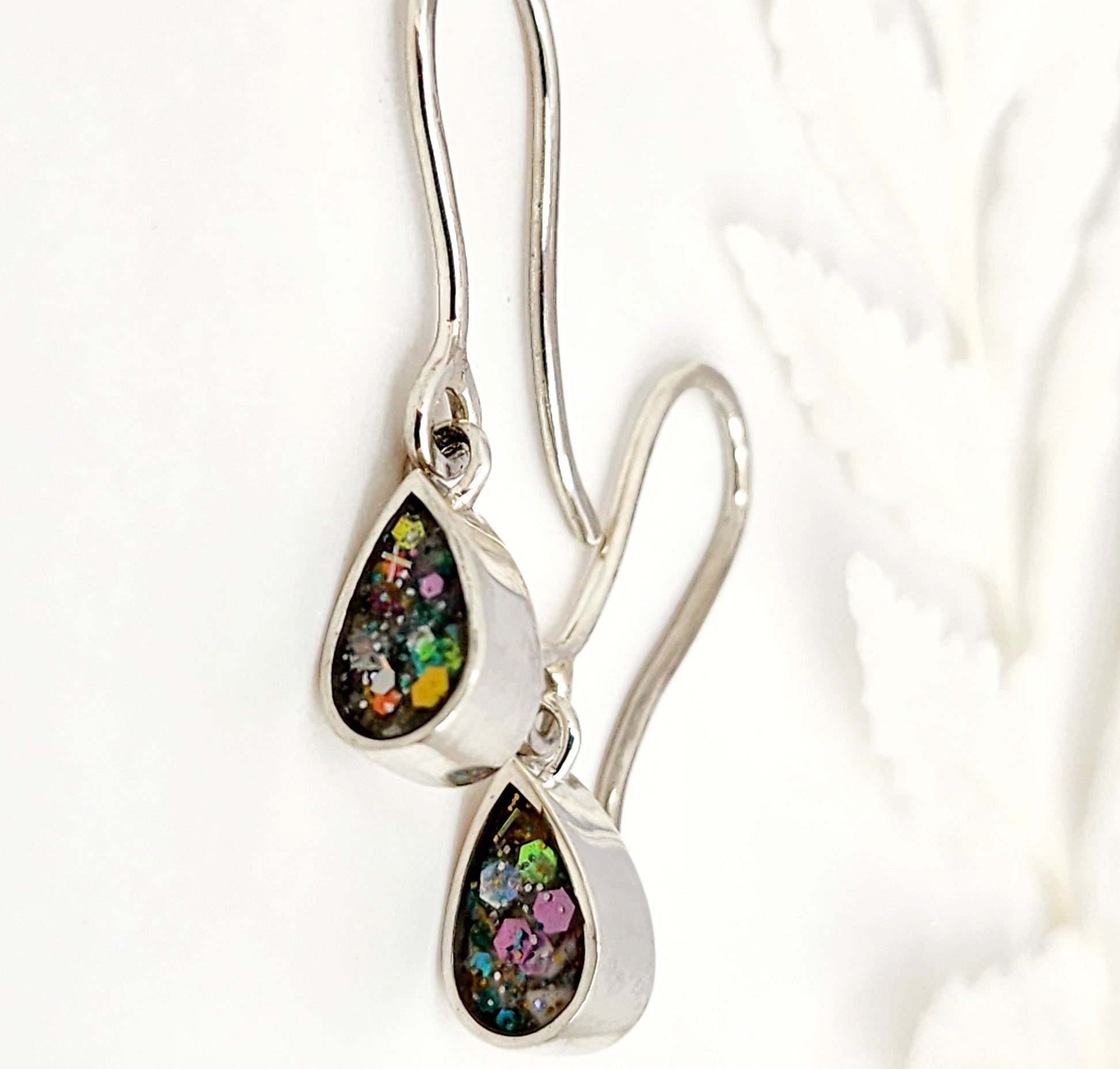 Teardrop Cremation Earrings