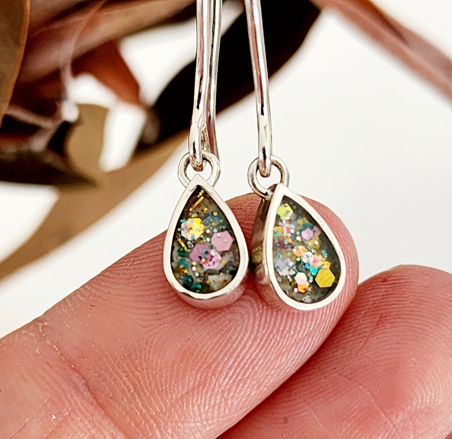 Teardrop Cremation Earrings