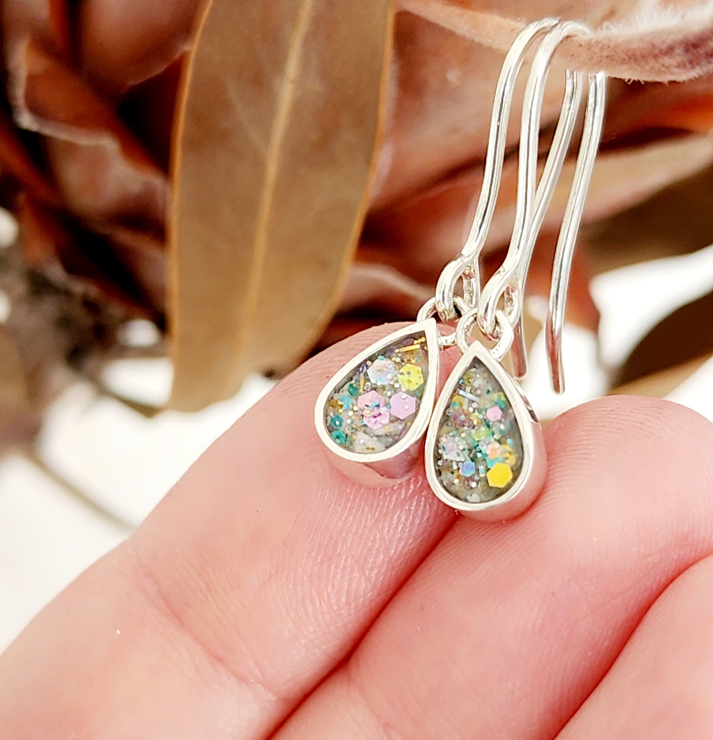 Teardrop Cremation Earrings